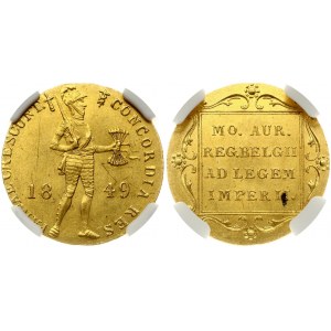 Netherlands 1 Ducat 1849 St Petersburg Mint. Imitating a gold Ducat of Willem II Rare Russia 1 Ducat 1849...