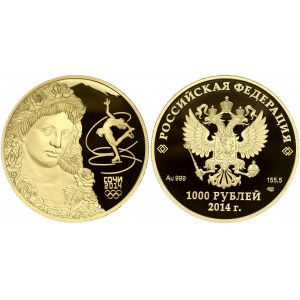 Russia 1000 Roubles 2014 Flora...