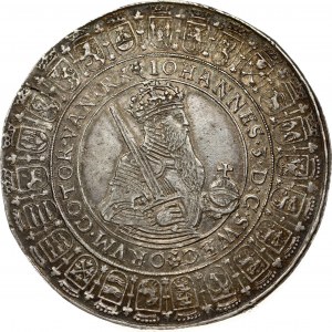 Sweden 2 Daler (1587). John III (1568-1592). Obverse: Crowned and armored half...