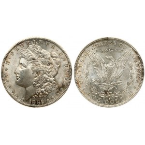 USA 1 Dollar 1882 S 'Morgan Dollar' San Francisco. Oberse: Liberty head; facing left. Lettering...