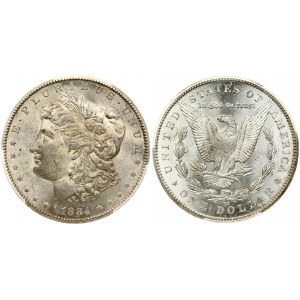 USA 1 Dollar 1884 CC 'Morgan Dollar' Carson City. Obverse: Liberty head; facing left. Lettering...