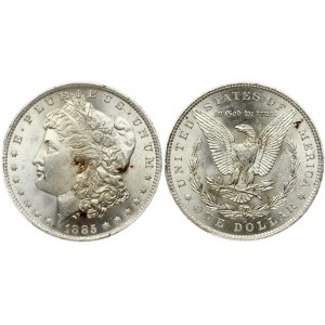 USA 1 Dollar 1885 O 'Morgan Dollar' New Orleans. Obverse: Liberty head; facing left. Lettering: E·PLURIBUS·UNUM LIBERTY...