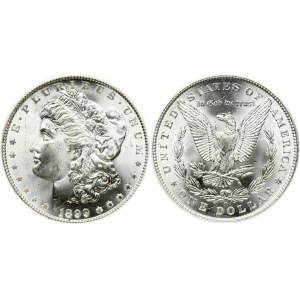 USA 1 Dollar 1899 O 'Morgan Dollar' New Orleans. Obverse: Liberty head; facing left. Lettering: E·PLURIBUS·UNUM LIBERTY...