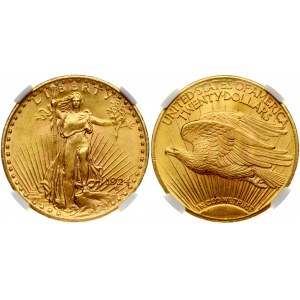 USA 20 Dollars 1924 'Saint-Gaudens - Double Eagle' with motto Philadelphia. Obverse...