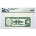 USA 10 Dollars 1929 American Bank Note 'Test Note'. Co. (USA) 1929 10 Units With Wmk- With One Microprint Sec. Thread...