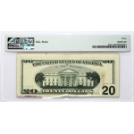 USA 20 Dollars 1996 Federal Reserve Note; large portrait; Boston; Board Break Error. Obverse...