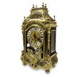 Zegar konsolowy w typie Boulle’a, Francja, ok. 1880, drewno, brąz złocony, mosiądz, szkło