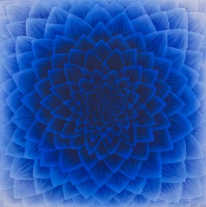 Hanna Rozpara, Niebieski kwiat, 2022