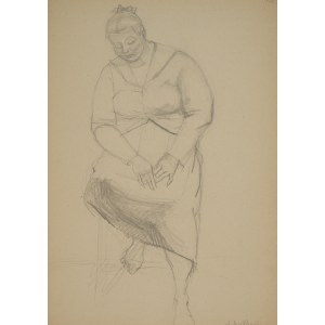 Andrzej Wróblewski (1927 Wilno - 1957 Tatry), (Kobieta), [Szkic do Matki, Antyfaszystki, Studium kobiety nr 639]