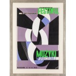 Tadeusz Gronowski (1894 Warszawa - 1990 Warszawa), Międzynarodowy Festiwal Muzyki Współczesnej. Warszawa 12-20-IX 1959 - projekt plakatu, 1959