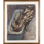 Jan Lebenstein (1930 Brześć Litewski - 1999 Kraków), Scène domestique (salle de bain), 1969