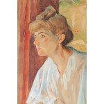 Julian Fałat (1853 Tuligłowy - 1929 Bystra), Portret żony artysty, 1913