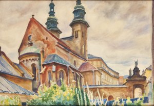 Stanisław Kamocki (1875 Warszawa - 1944 Zakopane), Widok na kościół św. Andrzeja w Krakowie