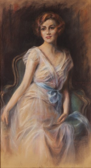 Zofia Atteslander (1874 - 1928), Portret damy, 1909