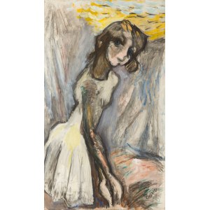 Henryk Gotlib (1890 Kraków - 1966 South Godstone (Anglia)), Dziewczynka w białej sukience