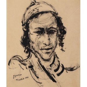 Jakub Zucker (1900 Radom - 1981 Nowy Jork), Portret chłopca, 1950