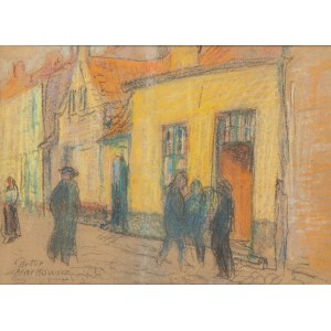 Artur Markowicz (1872 Kraków - 1934 Kraków), Scena uliczna