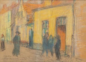 Artur Markowicz (1872 Kraków - 1934 Kraków), Scena uliczna