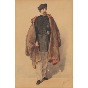 Alfred Izydor Römer (1832 Wilno - 1897 Karolinowo, rejon postawski, obwód witebski), Stojący mężczyzna, 1861