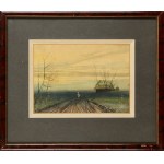 Juliusz Holzmüller (1876 Bolechow - 1932 Lviv), Rural Landscape