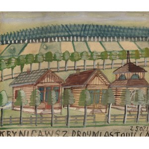 NIKIFOR KRYNICKI (1895-1968), „Domy w Krynicy”