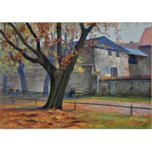 Soter JAXA-MAŁACHOWSKI (1867-1952), „Planty. Jesień”, 1924