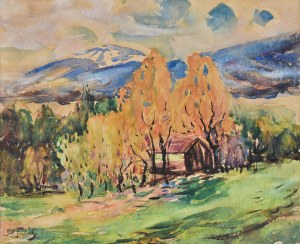 Julian FAŁAT (1853-1929), „Jesień w Beskidach”