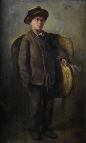 Antoni KOZAKIEWICZ (1841-1929), „Chłopiec sprzedający kosze”