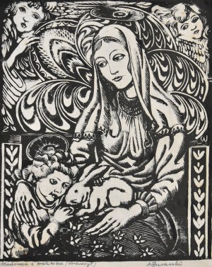 Władysław ŻURAWSKI (1888-1963), „Madonna z królikiem”