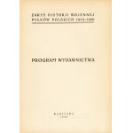 ZARYS Historji Wojennej Pułków Polskich 1918-1920. Program Wydawnictwa. Warszawa...