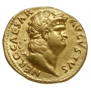 aureus 65-66, Rzym; Aw: Popiersie cesarza w prawo, NERO...