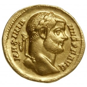 aureus 287, Rzym; Aw: Popiersie cesarza w prawo, MAXIMI...
