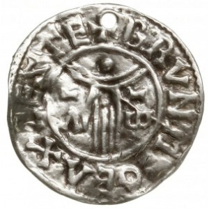 denar typu first hand, 979-985, mennica Exeter, mincerz...