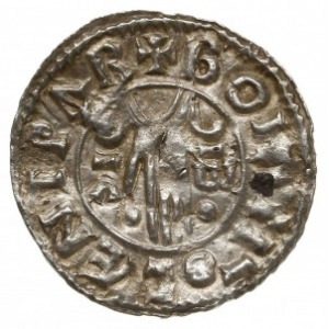 denar typu second hand, 985-991, mennica Canterbury, mi...