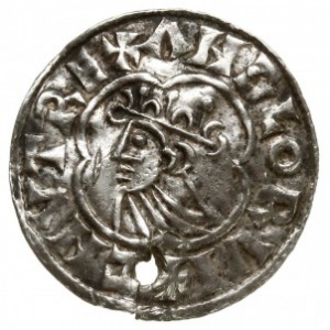 denar typu quatrefoil, 1018-1024, mennica Lincoln, minc...