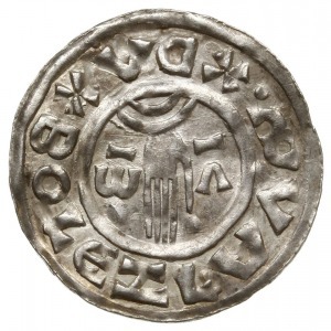 denar 972-999, Praga, mincerz Omeriz; Aw: Dłoń opatrzno...