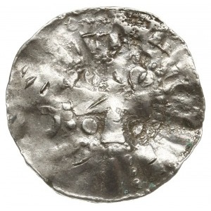naśladownictwo denara saskiego Bernarda II z lat 1002-1...