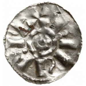 nnaśladownictwo denara saskiego Bernarda II z lat 1002-...