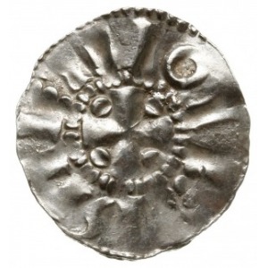 nnaśladownictwo denara saskiego Bernarda II z lat 1002-...