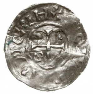 denar 995-1002, Nabburg, mincerz Thih; Aw: Krzyż z kółk...