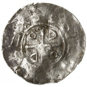 denar 983-1002, Goslar; Aw: Popiersie w lewo, OT[TO ADE...