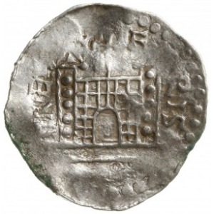 denar 1002-1024; Aw: Głowa w prawo, HEINRICVS REX; Rw: ...