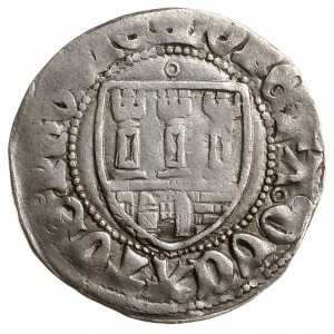 szeląg pruski z lat 1454-1456, mennica Toruń; Aw: Heral...