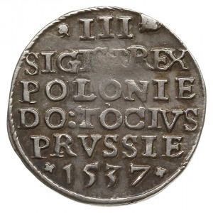 trojak 1537, Elbląg; Iger E.37.1.b (R3), CNCE 209 (R3),...