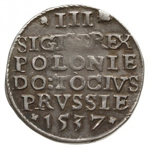 trojak 1537, Elbląg; Iger E.37.1.b (R3), CNCE 209 (R3),...