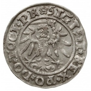 grosz 1535, Elbląg; na awersie końcówka napisu ... PR, ...