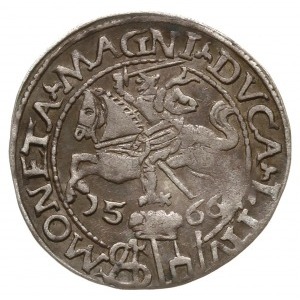 grosz na stopę polską 1566, Tykocin; odmiana z herbem K...
