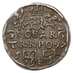 trojak 1597, Lublin; z monogramem Melchiora Reysnera w ...