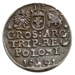 trojak 1601, Kraków; popiersie króla w prawo; Iger K.01...