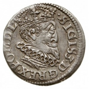 trojak 1619, Ryga; małe popiersie króla; Iger R.19.1.c/...